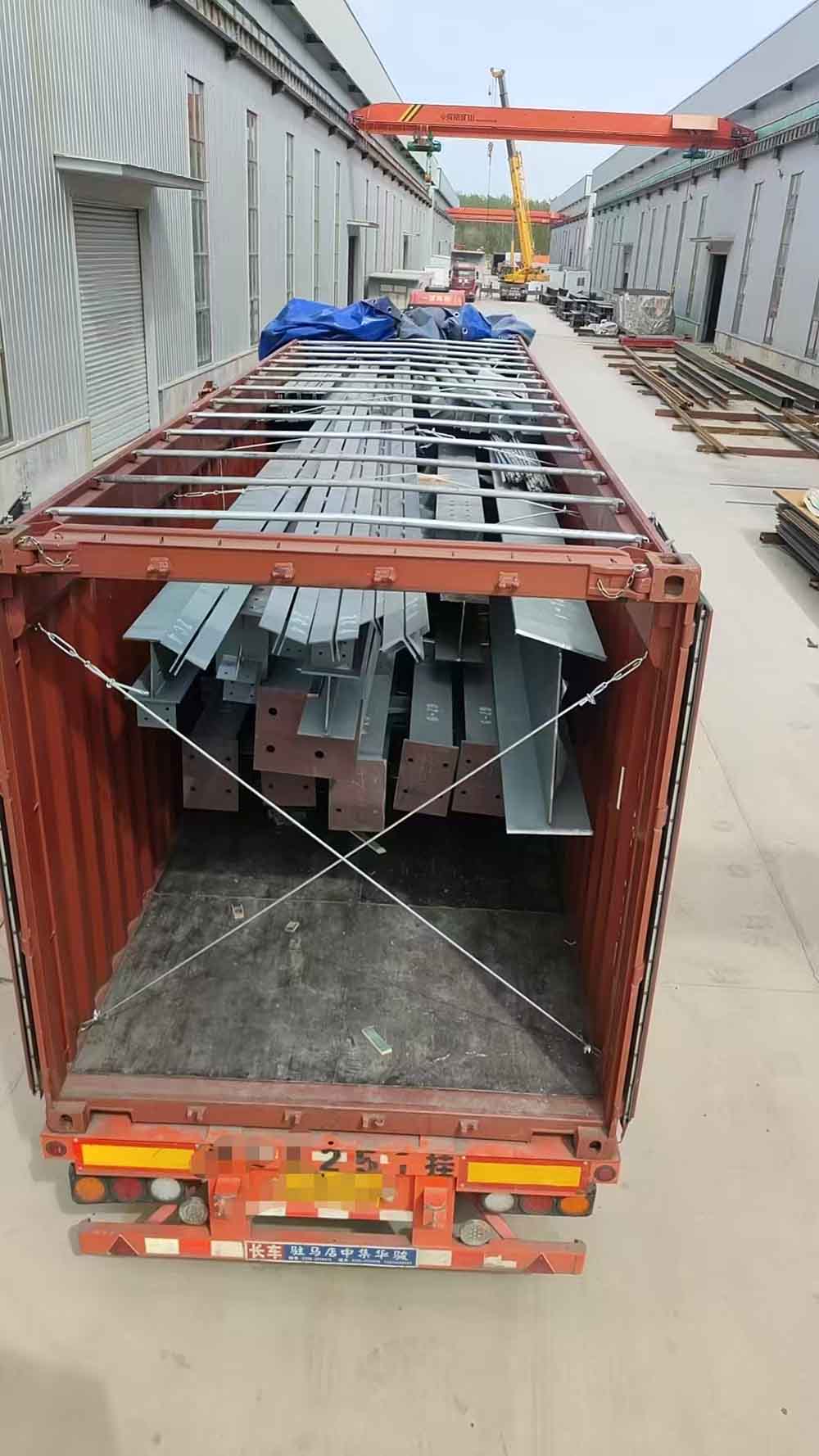 Versand der Stahlkonstruktionsmitglieder nach Thailand